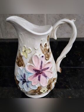 Vintage NAPCOWARE Glazed Ceramic Pitcher